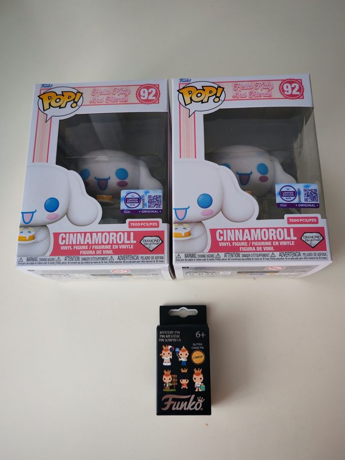 Lot 2 pops cinnamoroll plus pins