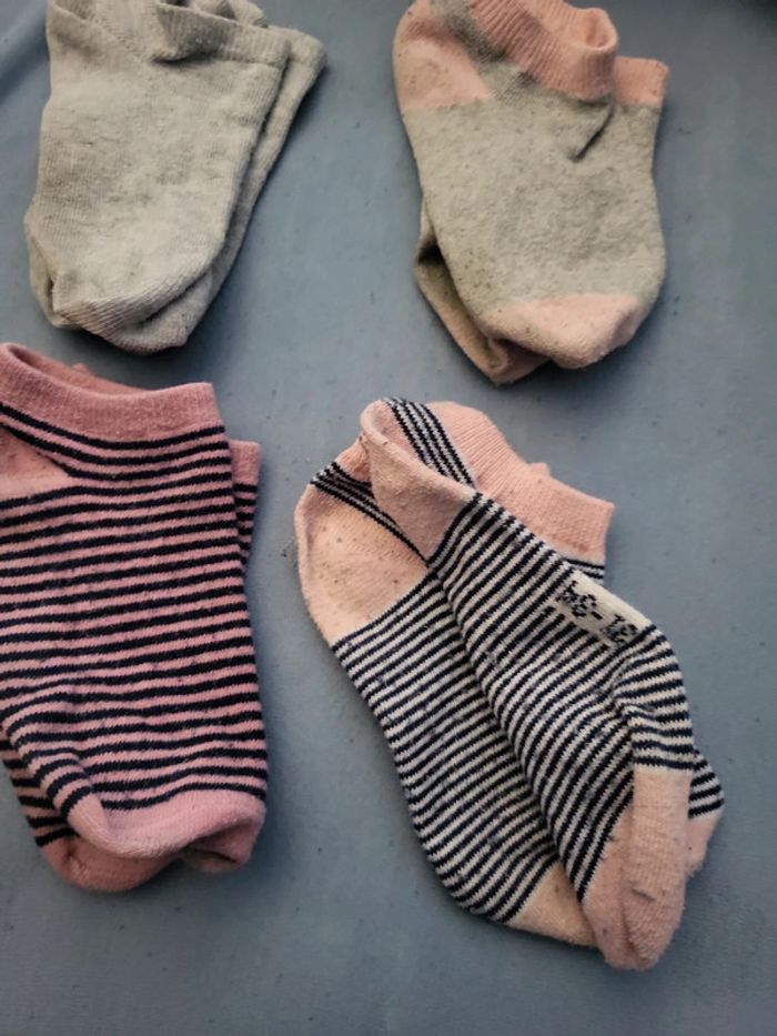 Lot de 4 socquettes fille 31/34 ,tex - photo numéro 2