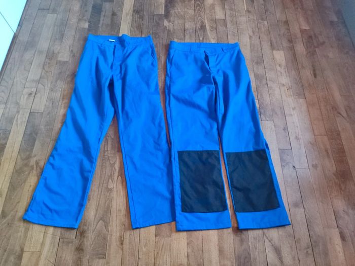 Lot de 2 pantalons bleus de travail