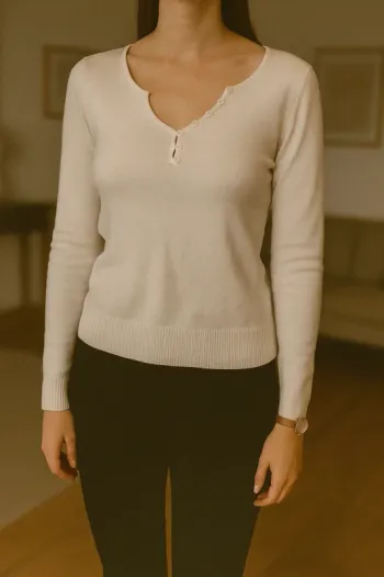 Pull blanc Renatto bene T2