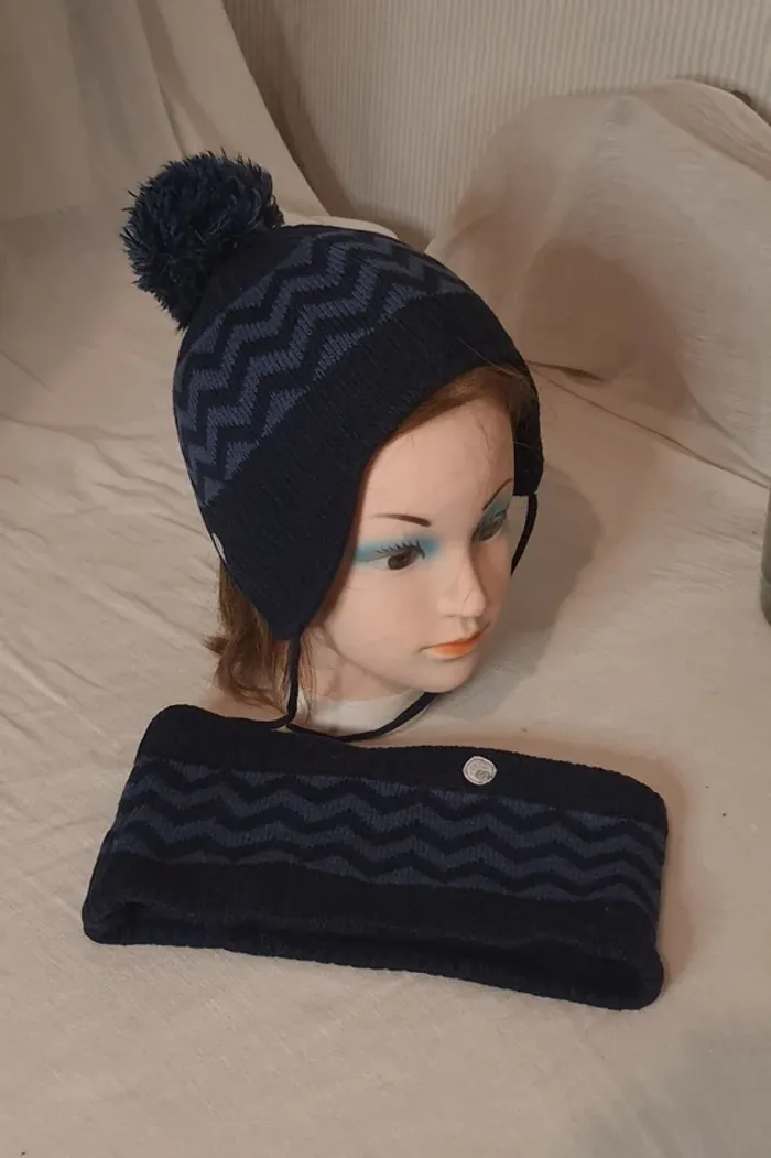 Bonnet et tour de coup "OB" enfant