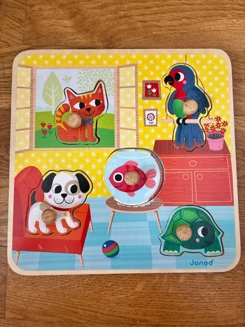 Puzzle copain maison en bois 