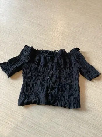 T-shirt croc top extensible à lacets