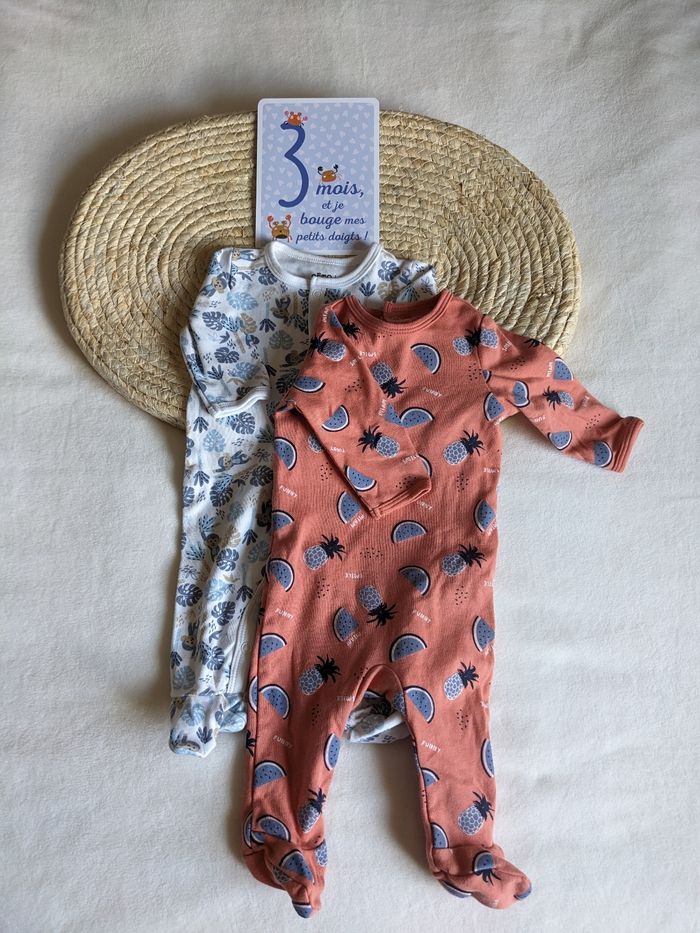 2 pyjamas neufs Gémo - 3 mois - photo numéro 4