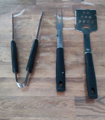 Set de 3 ustensiles inox barbecue