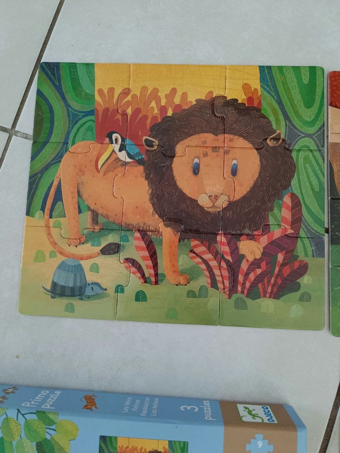 Primo puzzle les félins (3 puzzles) - photo numéro 2