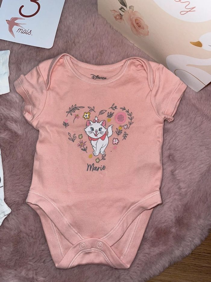 Lot de 2 body Marie Disney 3 mois MC - photo numéro 3