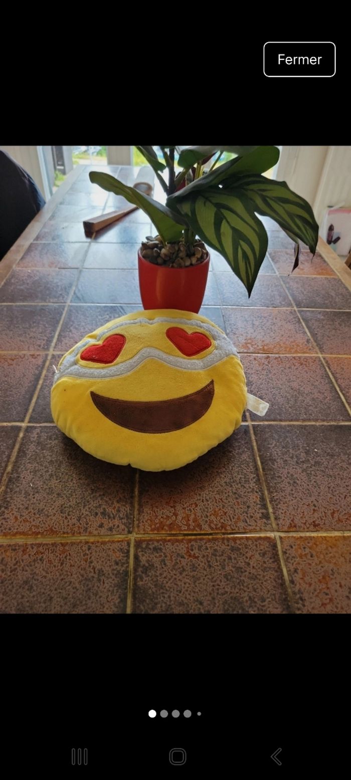 Coussin smiley