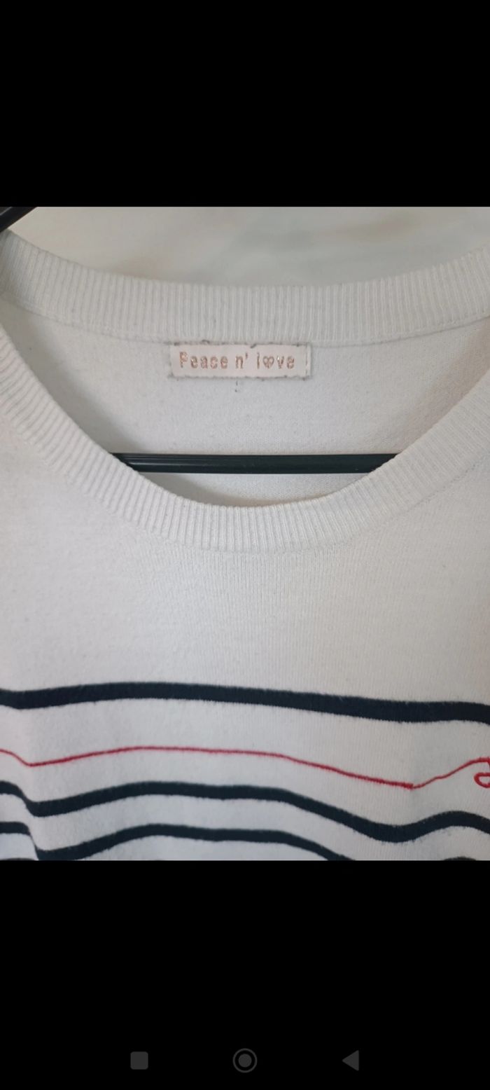 Pull Peace and Love taille S - photo numéro 3