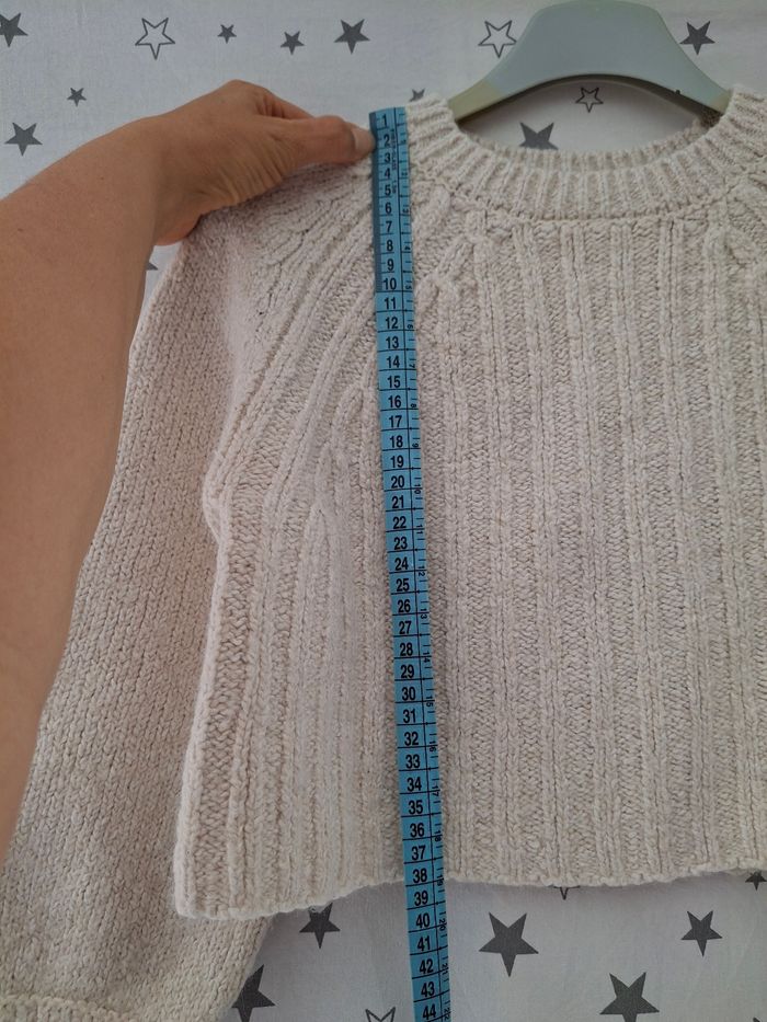 Pull croptop blanc cassé noté 13 14 ans mais taille 12 ans Zara - photo numéro 8