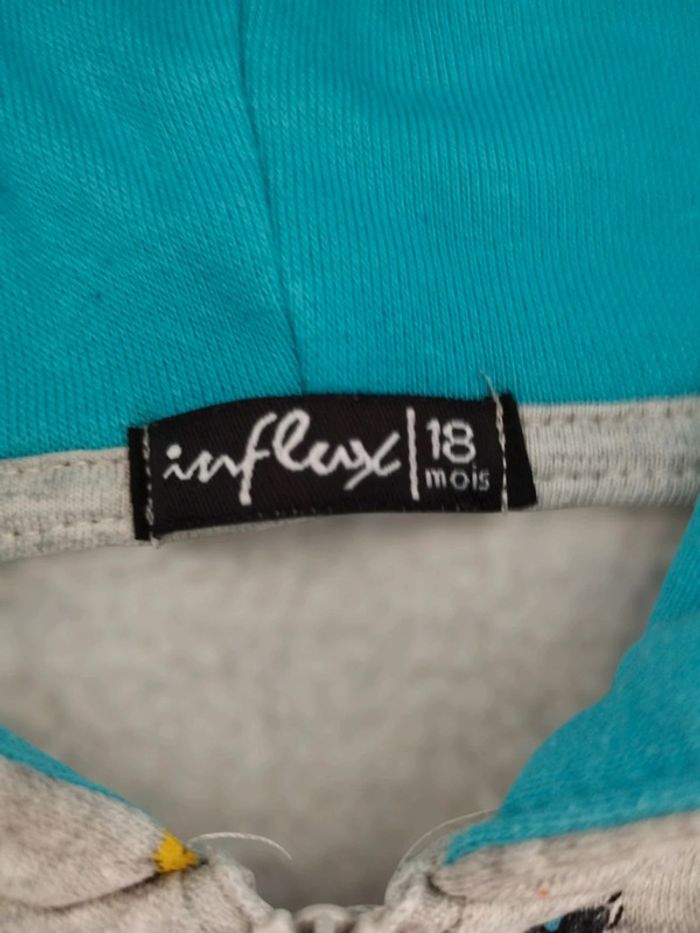Veste zippée garçon 18 mois Influx - photo numéro 2