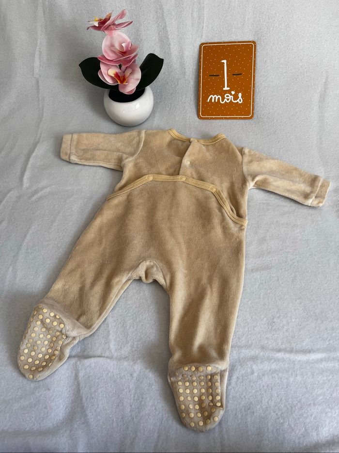 Pyjama velours 1 mois - photo numéro 2