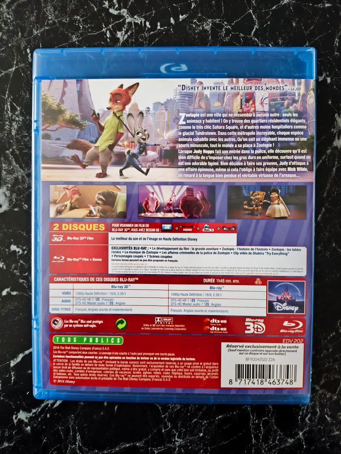 Zootopie 3D (n° 116) en Blu-ray - photo numéro 2