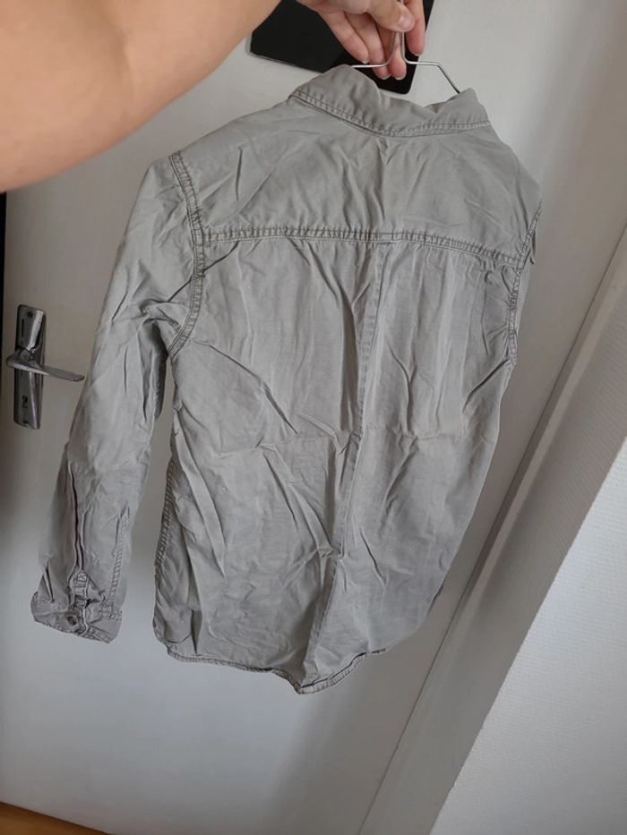 Chemise jeans gris - photo numéro 7