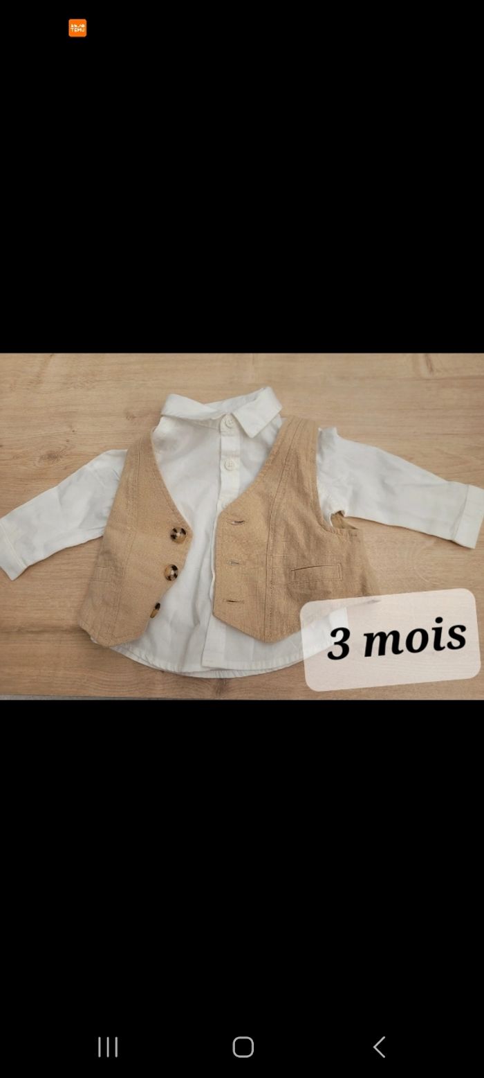 Chemise taille 3 mois