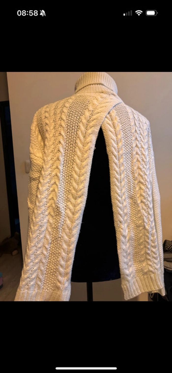 Pull col roulé ouvert ds le dos - photo numéro 2