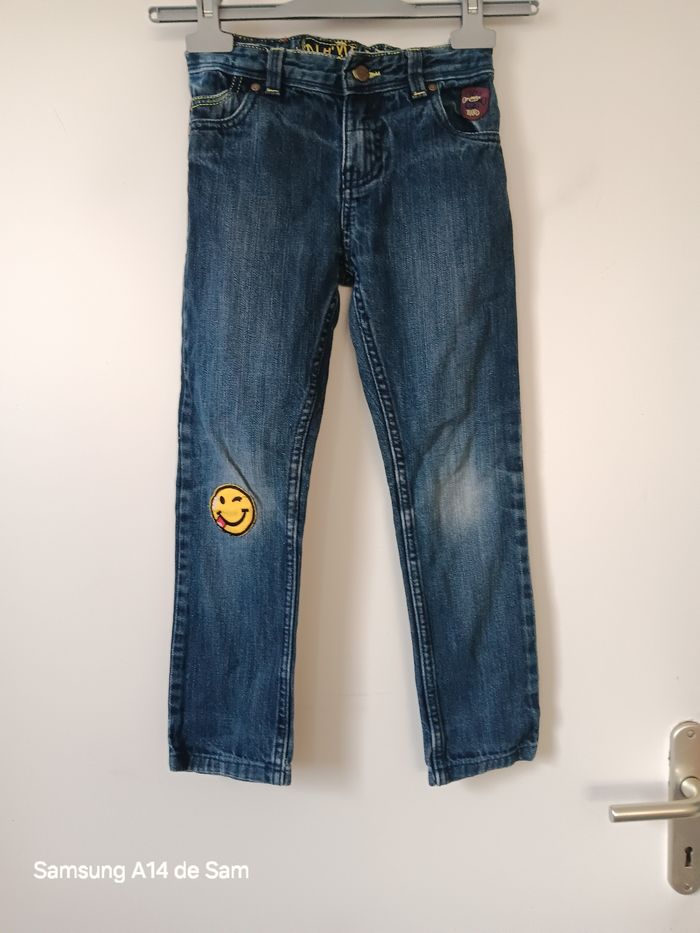 Jean garçon sergent major smiley 6ans