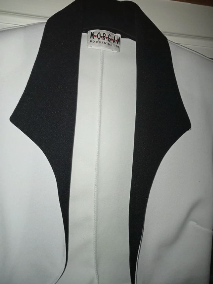 Blazer court bicolore by Morgan état neuf taille 36 - photo numéro 9