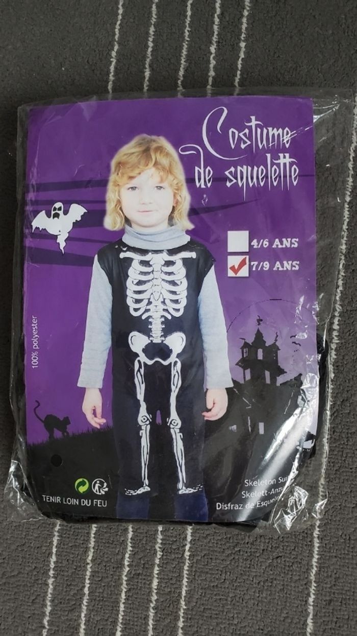 Déguisement squelette 7-9 ans - photo numéro 4