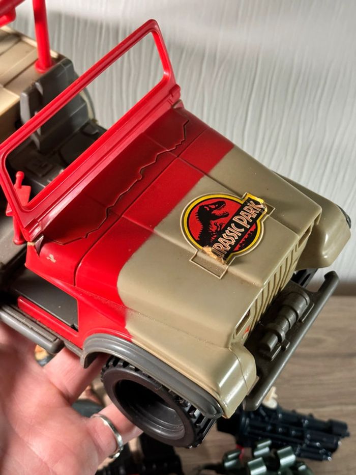Énorme lot figurine jouet véhicule accessoires vintage JP Kenner jurassic park - photo numéro 11