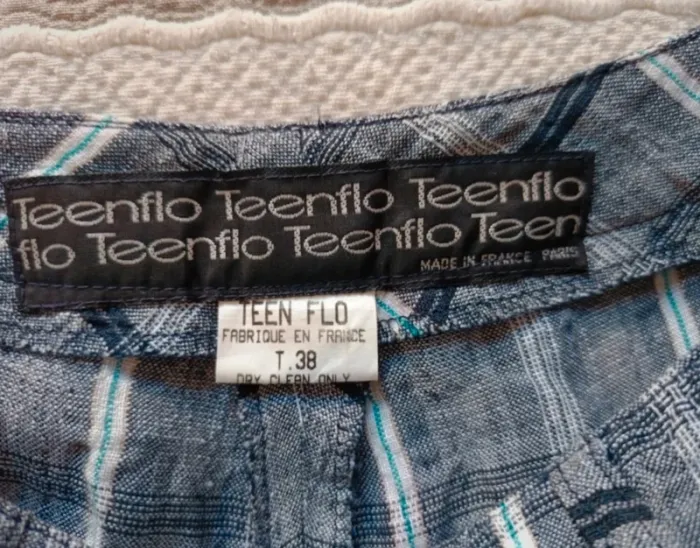 Pantalon Teenflo vintage neuf, jamais porté, taille haute, 70% lin, 30% viscose. - photo numéro 9