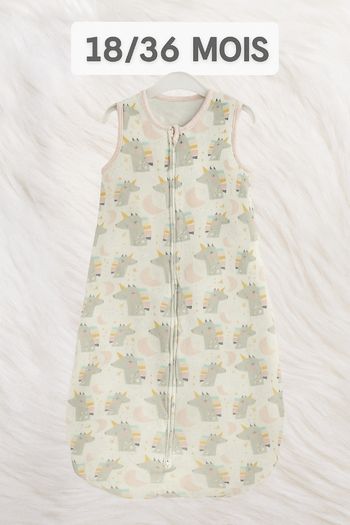 Gigoteuse légère licorne 18/36 mois