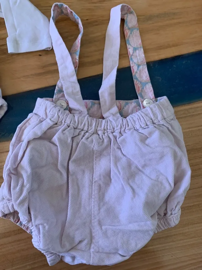Ensemble bloomer réversible avec body jacadi taille 6 mois - photo numéro 9