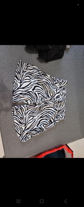 Short fluide zébré