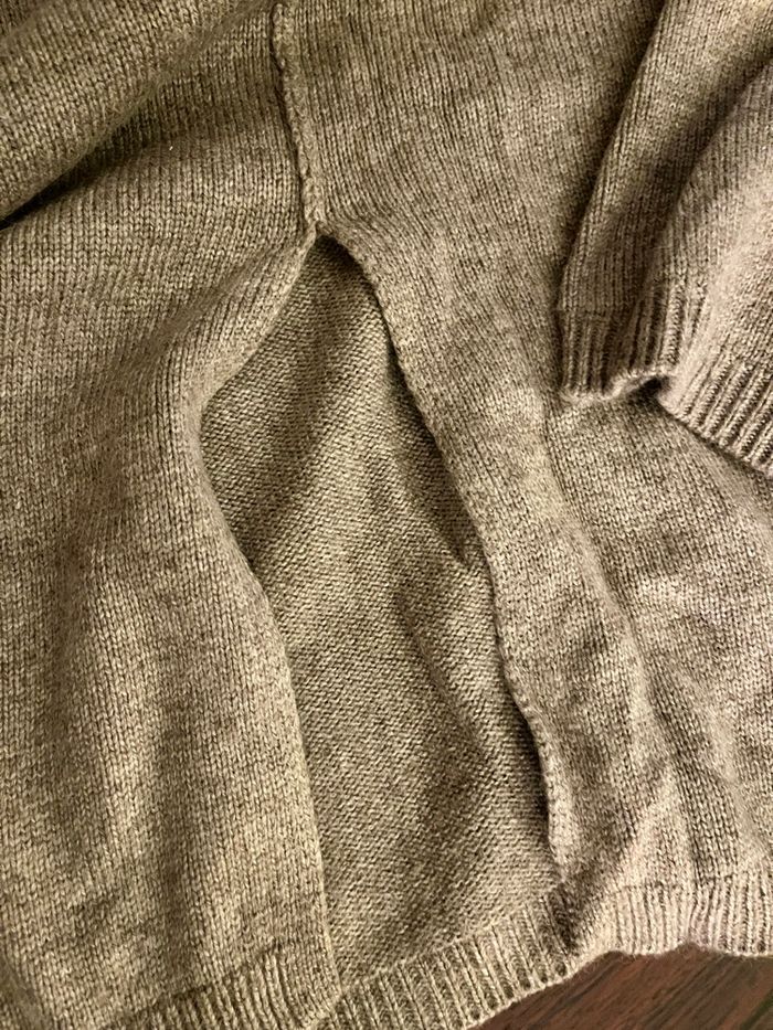 Robe en laine mélange , col roulé , manches mi-long - photo numéro 2