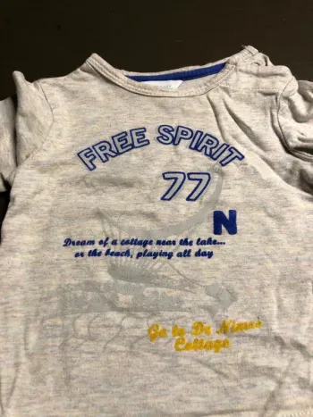 Tee shirt longues manches 3 mois tex