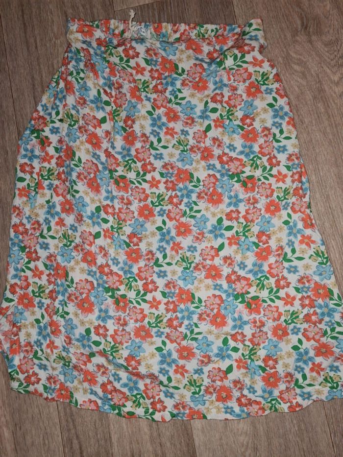 Jupe fleurs monoprix teens 10 ans