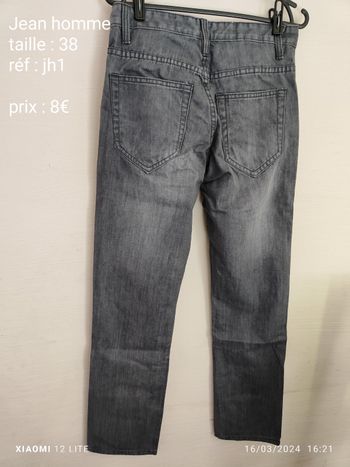 Jean homme taille 38 neuf étiquetté
