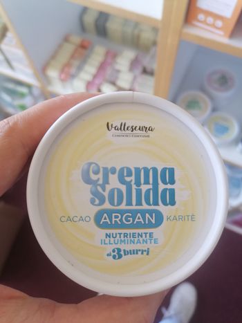 Crème Corps Solide Artisanal à l'Argan (90 g - équivaut à 500 ml de crème liquide) - Vallescura