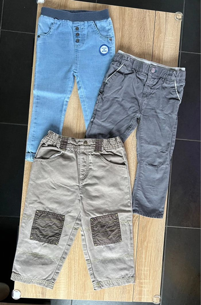 Lot 3 pantalons 24 mois Sergent Major Obaïbi et Mots d’enfants