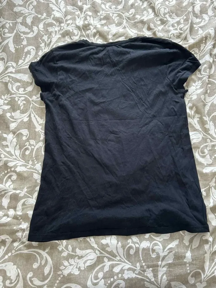T-shirt noir à sequins dorés IKKS – Taille M - photo numéro 4