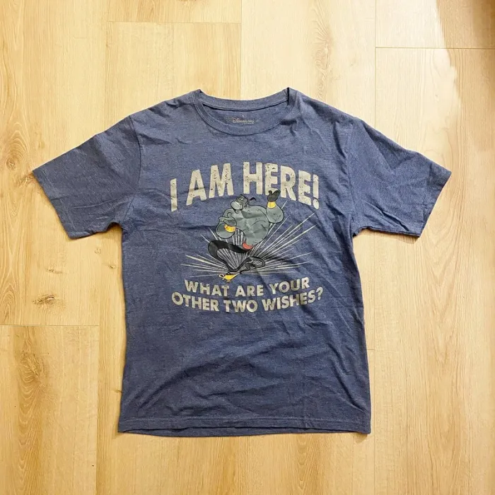 Disneyland Paris Aladdin Génie T-Shirt Bleu Homme Exclusif Boutique Store (Taille M) - photo numéro 2