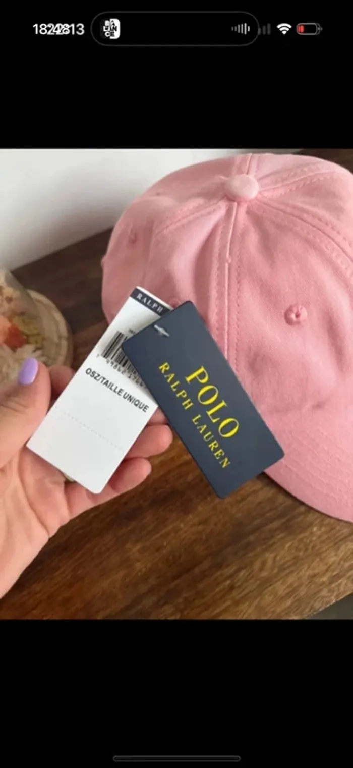 Casquette rose ralph lauren neuve - photo numéro 3