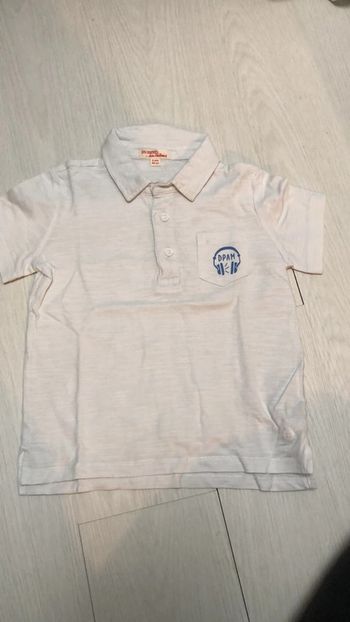 Polo blanc dpam 3 ans