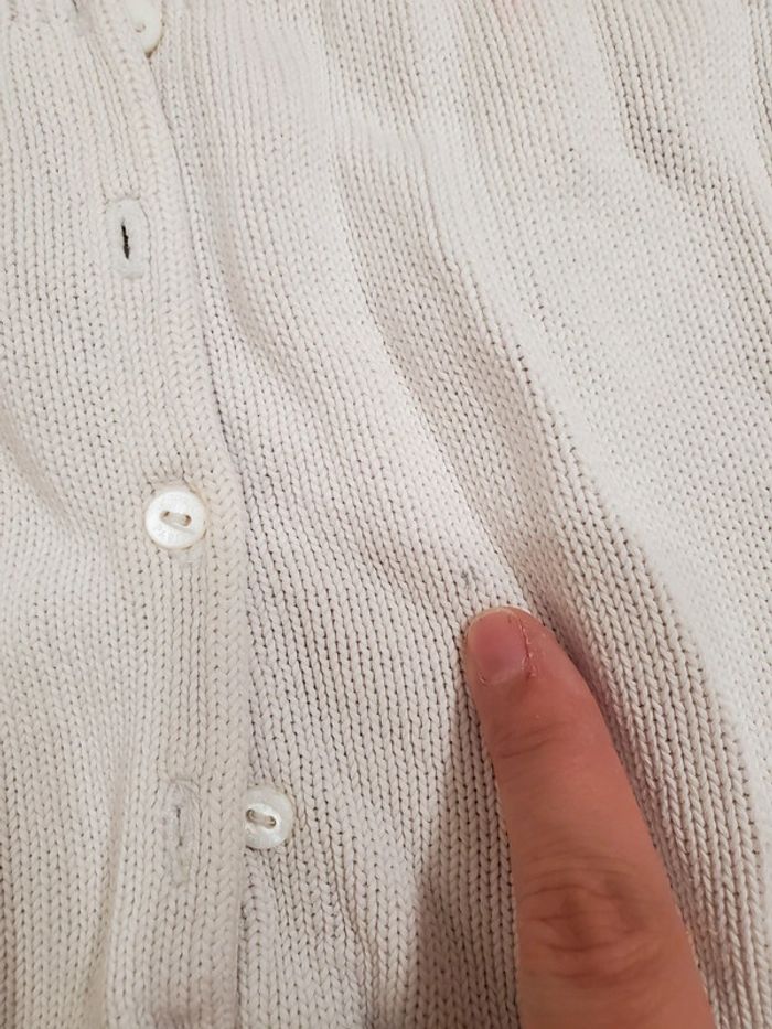 Gilet blanc Jacadi 18 Mois - photo numéro 3