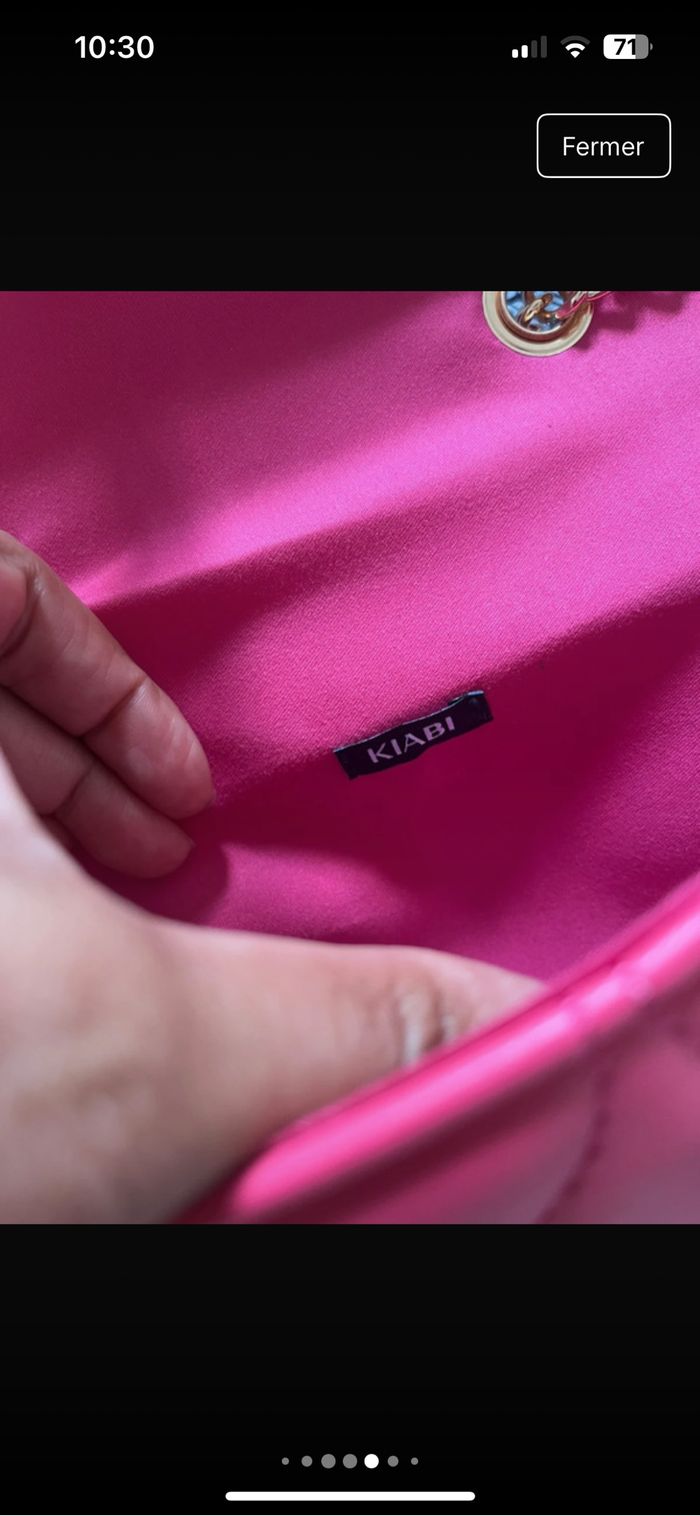 SAC MATELASSÉ ROSE - photo numéro 4