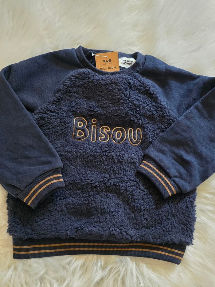 Neuf (non porté)😍💙 🤩sweat sherpa et molleton 23 mois garçon 💙💙😍