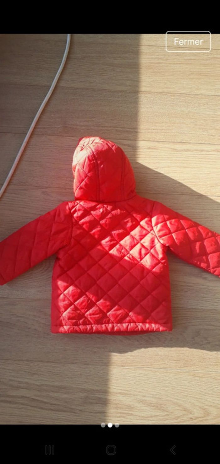 blouson benetton baby été 6 mois rouge - photo numéro 2