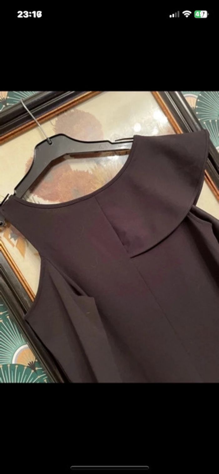 Robe volant une manche glamour coupe crayon Zara taille s - photo numéro 6