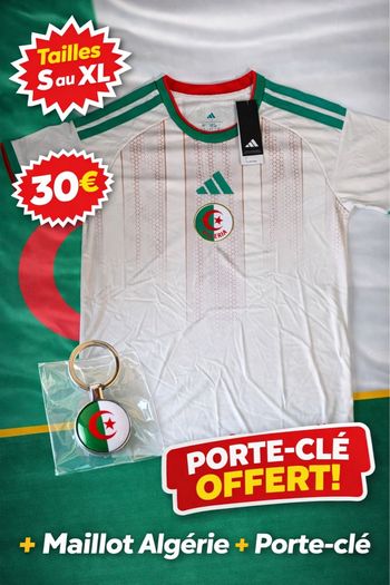 ✨ Maillot Algérie Adidas – Taille S – Neuf avec étiquette ✨