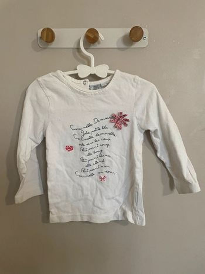 Lot 2 T-shirt ML 18 mois - photo numéro 2