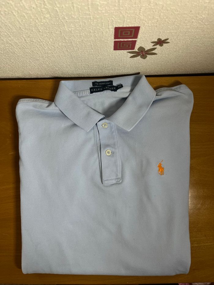 Polo Ralph Lauren Bleu Clair Taille L Femme