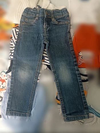 Jean slim taille réglable