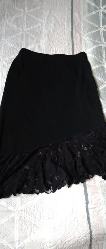 Jupe vintage asymétrique bas dentelle noire femme 38 3 suisses