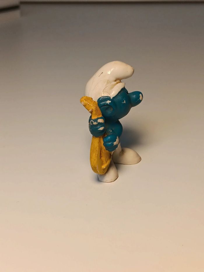 Figurine vintage Schtroumpf mandoline peyo W.germany - photo numéro 2