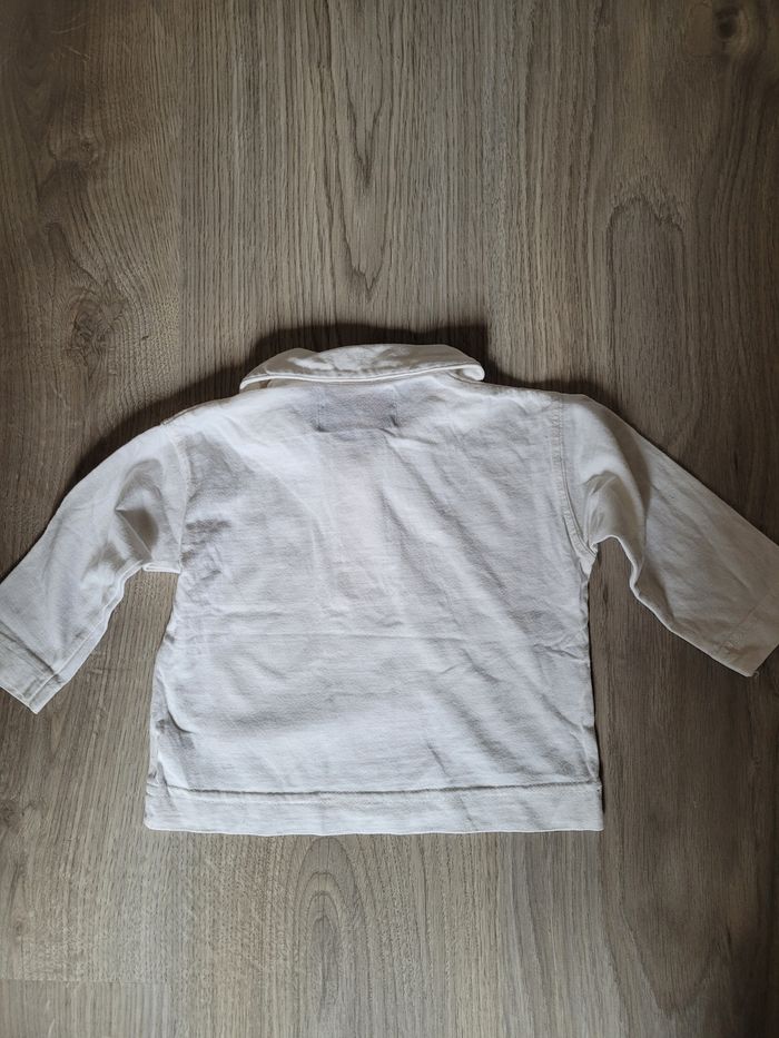 Polo manches longues 3 mois 60 cm Chocolatine - photo numéro 4